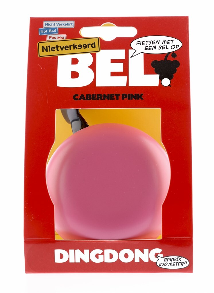 Bicicleta Bell Ding-dong Steel 80 mm rosa rosa