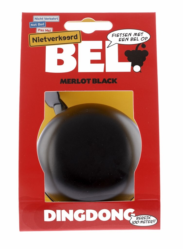 Bike Bell Ding-dong Steel 80 mm Negro