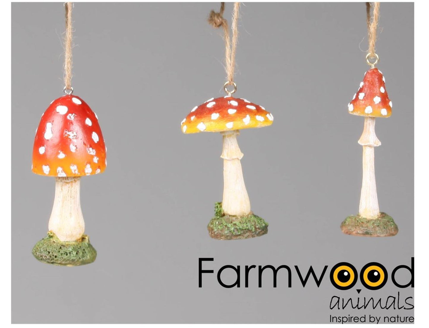 Appendino decorativo per animali Farmwood fungo 7cm