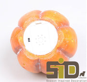 Season inspired decoration pumpkin with LED lighting h14cm - afbeelding 2