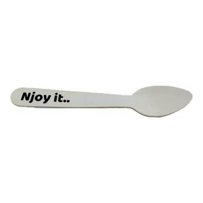 Njoy bolas de helado madera orgánica 14 cm (100 piezas)