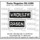 Crealies • texto negativo nl: vrolijk pasen (horizontaal)