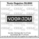 Crealies • testo negativo fustella per te (orizzontale)