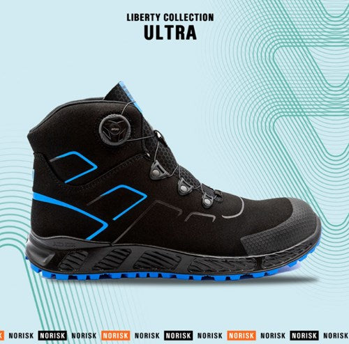 No risk ultra 1047.41 atop metaalvrij s3 | zwart blauw | maat 43 - 5607421074433