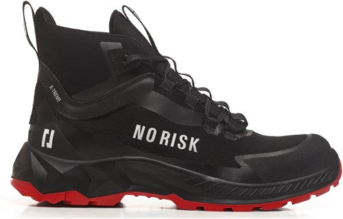 No risk x-treme mid black red 1057.10 s3l | zwart rood | maat 47 - 5607421134472