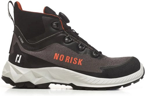 No risk x-treme mid fls grey 1057.06 s3l | grijs zwart | maat 45 - 00.071.070.45