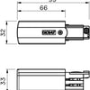 Pieza de conexión nórdica para. carril aluminio izquierdo trifásico 5050014