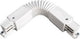 Nordic hoekstuk flexibel tbv. rail wit 5050046