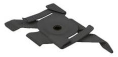 Morsetto da soffitto nordico per. binario trifase nero