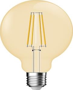 Enzo nordlux led globe g95 e27 4,2-35w 2500k filament gold dimbaar - 2760130