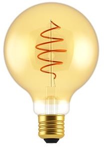 Nordlux LED Globo G95 E27 4.9-35W 2200K Filamento Spirale Oro Dimmerabile - 2760121