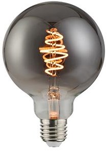 Nordlux LED Globo G95 E27 5-15W 1800K Filamento Spirale Grigio Dimmerabile - 2760110