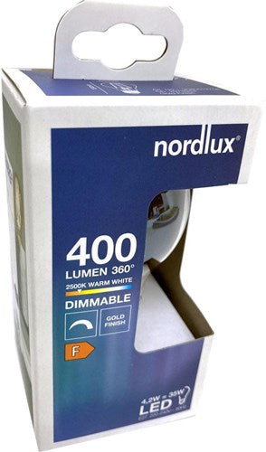 Nordlux LED gls e27 4.2-35w 2500k filamento oro dimmerabile - 2760080
