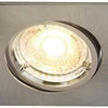 Enzo nordlux led inbouwspot carina vierkant nickel gu10 5w 3-pack dimbaar 2700k - 4801300