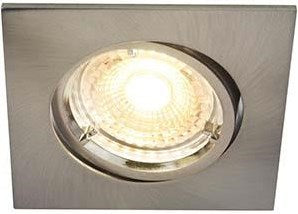 Nordlux Foco empotrable LED carina cuadrado níquel gu10 5w 3 unidades regulable 2700k - 4801300