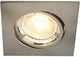 Enzo nordlux led inbouwspot carina vierkant nickel gu10 5w 3-pack dimbaar 2700k - 4801300