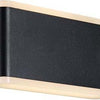 Nordlux Aplique LED Akron negro 6W 3000K IP44 17cm - 4800870