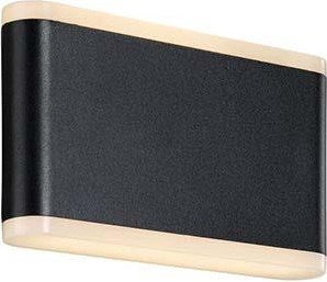 Nordlux Lampada da parete LED Akron nero 6W 3000K IP44 17cm - 4800870