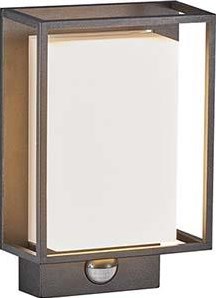 Nordlux Aplique LED Nestor sensor negro 8W 2700K IP44 - 4800890