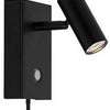 Lampada da parete Nordlux LED Omari 3,2W tocco nero - 4800438