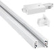 Enzo nordlux link rail 1 fase 1,8 meter wit incl aansluitstuk - 5049119