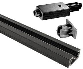 Enzo nordlux link rail 1 fase 1,8 meter zwart incl aansluitstuk - 5049129