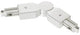 Conector de carril Nordlux link flexible blanco monofásico - 5049220