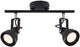 Nordlux faretto da superficie 2x gu10 vernice frassino nero regolabile - 4800460
