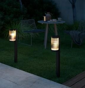 Nordlux lampione coupar e27 nero ip44 80cm - 4800838
