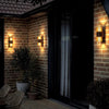 Enzo nordlux wandlamp aludra rond dubbel 2x e27 bruin ip54 - 4800945