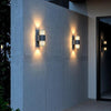 Enzo nordlux wandlamp aludra rond dubbel 2x e27 zilver antraciet ip54 - 4800944