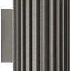 Enzo nordlux wandlamp aludra rond dubbel 2x e27 zilver antraciet ip54 - 4800944