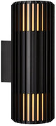Nordlux aplique aludra redondo doble 2x e27 negro ip54 - 4800943