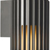 Enzo nordlux wandlamp aludra rond e27 zilver antraciet ip54 - 4800941