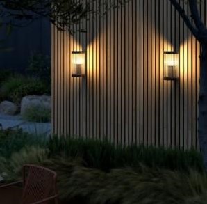 Lampada da parete Nordlux coupar e27 nero ip54 - 4800903