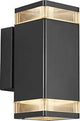 Nordlux lampada da parete olmo 2x gu10 nero ip44 - 4800911