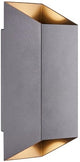 Enzo nordlux wandlamp nico vierkant 2x gu10 antraciet ip54 - 4800919