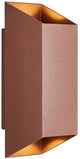 Enzo nordlux wandlamp nico vierkant 2x gu10 roest ip54 - 4800917