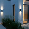 Enzo nordlux wandlamp nico vierkant 2x gu10 zwart ip54 - 4800921