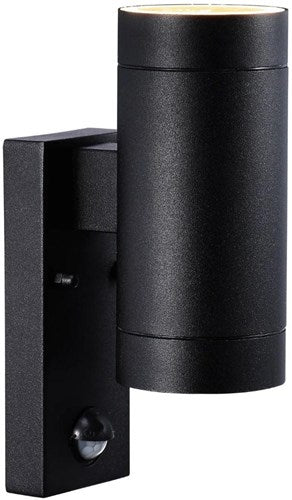 Nordlux aplique estaño maxi doble con sensor 2x gu10 negro ip54 - 4800929