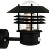 Nordlux aplique vejers con sensor e27 negro ip44 - 4800925