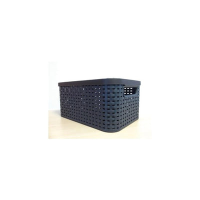 Curver Curver Curver Storage Box Style con coperchio L 30 L color argento metallico