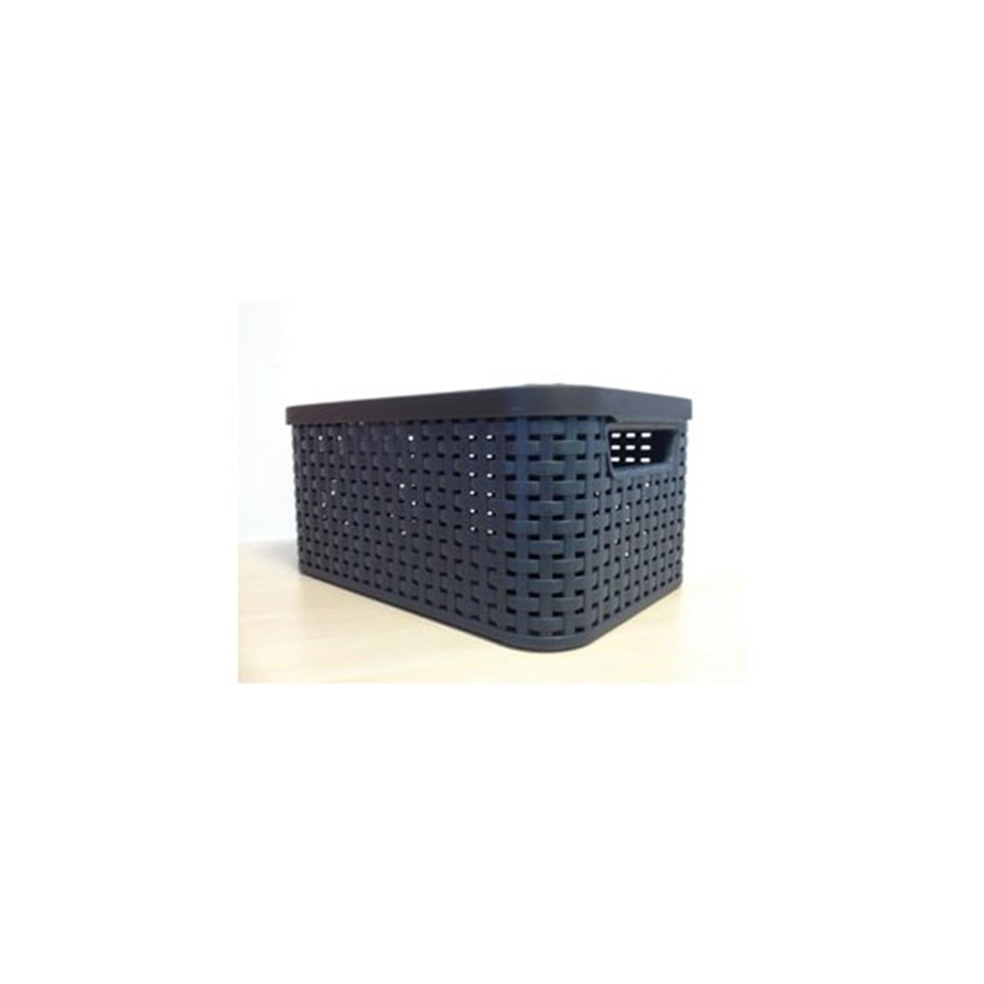 Curver Curver Storage Box Style con Tapa M 18 L Metálica de color plateado