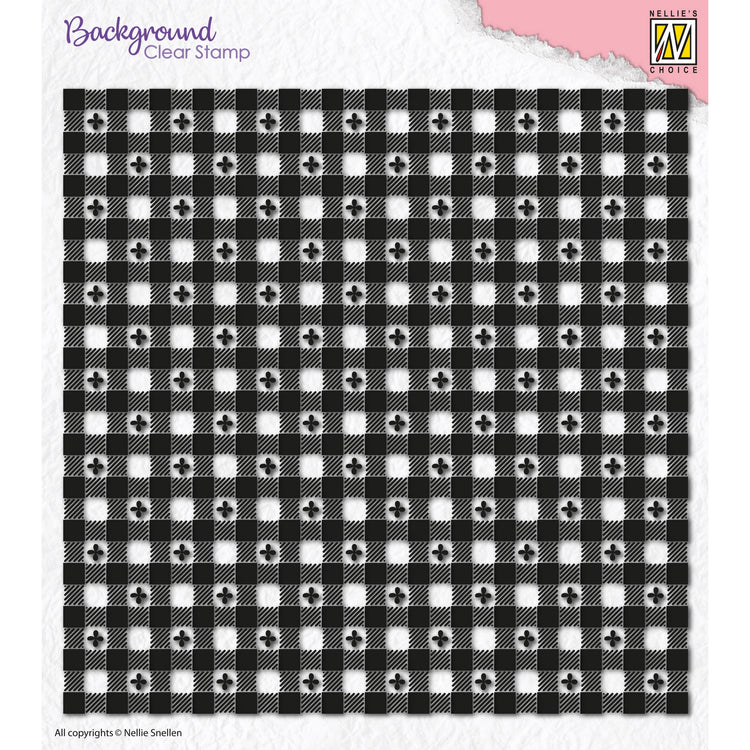 Nellie's choice • background clear stamp clover squares