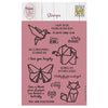 Nellie's choice • clear stamps origami tekst en dieren 14st.