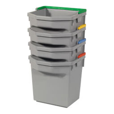 Cubo Numatic gris mango amarillo (5 litros)