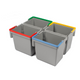 Cubo basculante gris Numatic mango azul (5 litros)