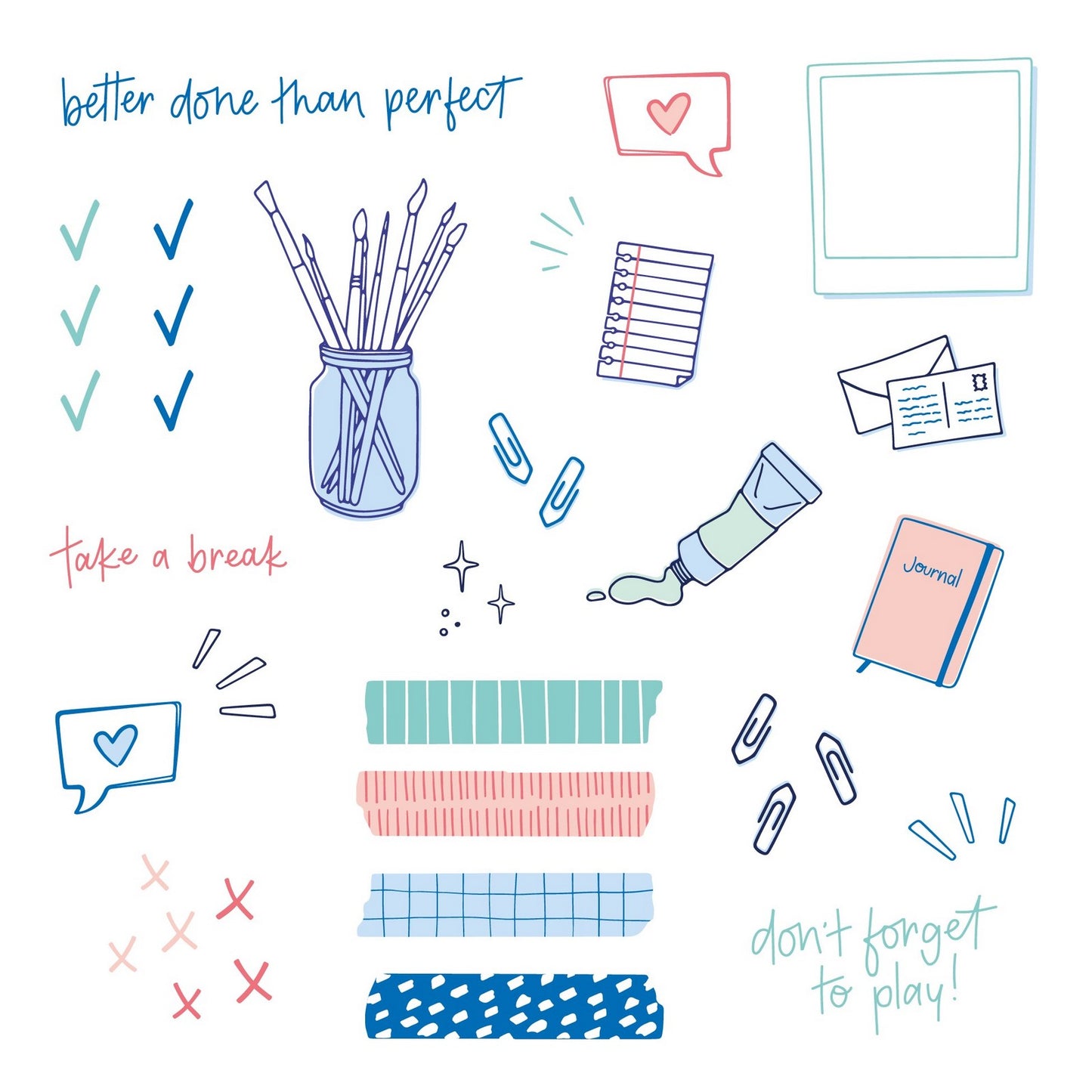 Nienke vletter • hojas de pegatinas 3 uds.