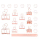 Nienke vletter • stationery set roségoud