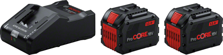 Bosch azul 2 x procore18v 12.0ah + 1 x gal 18v-160 | juego de baterías - 1600a02t5w